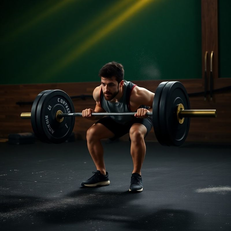 Athlete mid-deadlift on the House of Boston training floor